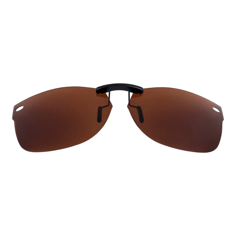 Custom Polarized Clip On Sunglasses For RayBan Wayfarer RB5184 (54mm) 54-18-145 54x18 (Bronze Brown)