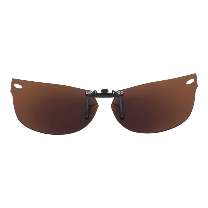 Custom Polarized Clip On Sunglasses For RayBan Wayfarer RB5184 (54mm) 54-18-145 54x18 (Bronze Brown) - Image 3