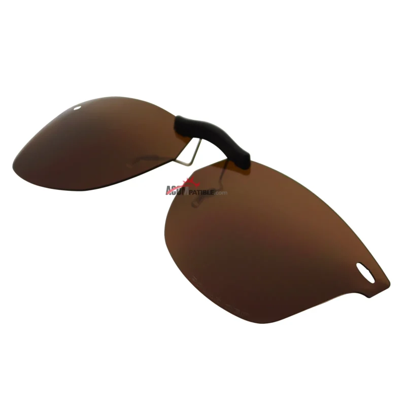 Custom Polarized Clip On Sunglasses For RayBan RB7034 (50mm) 50-19-150 50x19 (Bronze Brown) - Image 2