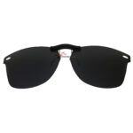 Custom Polarized Clip On Sunglasses For RayBan RB7034 (50mm) 50-19-150 50x19 (Black)