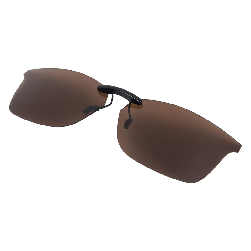 Custom Polarized Clip On Sunglasses For RayBan RB7047 (54mm) 54-17-140 54x17 (Bronze Brown) - Image 2