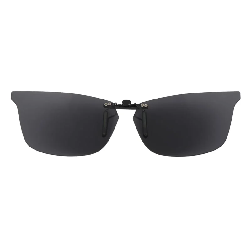 Custom Polarized  Clip On Sunglasses For RayBan RB7047 (56mm) 56-17-145 (Black Color) - Image 2