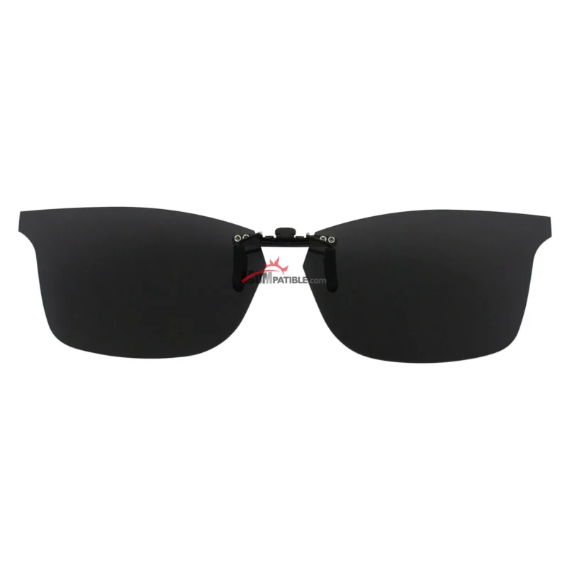 Custom Polarized Metal Clip On Sunglasses For RayBan RB7047 (56mm) 56-17-145 56x17 (Black Color) - Image 3