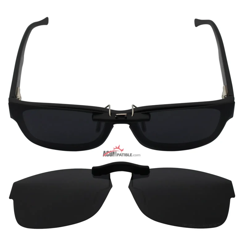 Custom Polarized Clip On Sunglasses For Ray-Ban RB5268 (50mm) 50-17-135 50x17 (Black Color) - Image 4