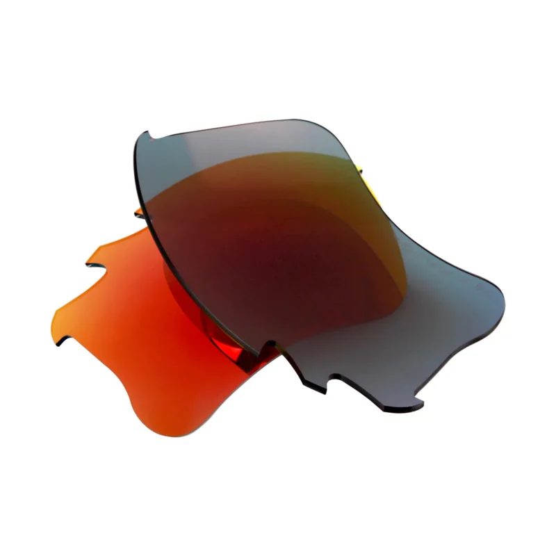 Replacement Vented Lenses for Oakley Flak Jacket XLJ / Flak Jacket XLJ Asian Fit (Fire Red Mirror) - Image 3