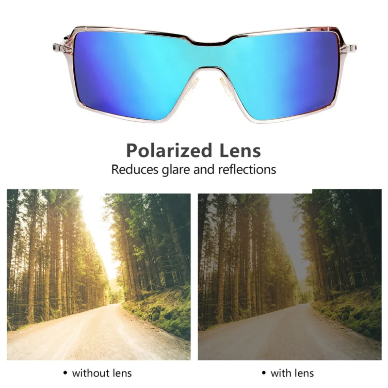 Polarized Replacement Lenses For Oakley Probation OO4041 (Ice Blue) - Image 4