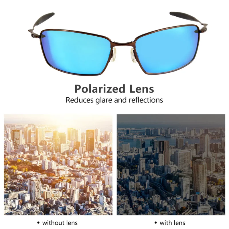 Replacement Polarized Lenses for Oakley Square Whisker (Ice Blue Coating) - Image 5