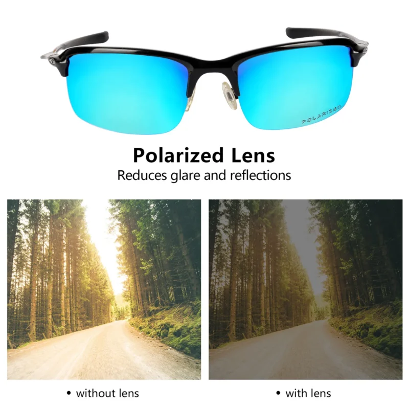 Replacement Polarized Lenses for Oakley Wiretap New (OO4071, 2013 & After) (Ice Blue) - Image 3