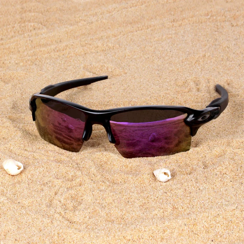 Polarized Replacement Lenses For Oakley Flak 2.0 XL OO9188 (Dark Purple Mirror) - Image 6