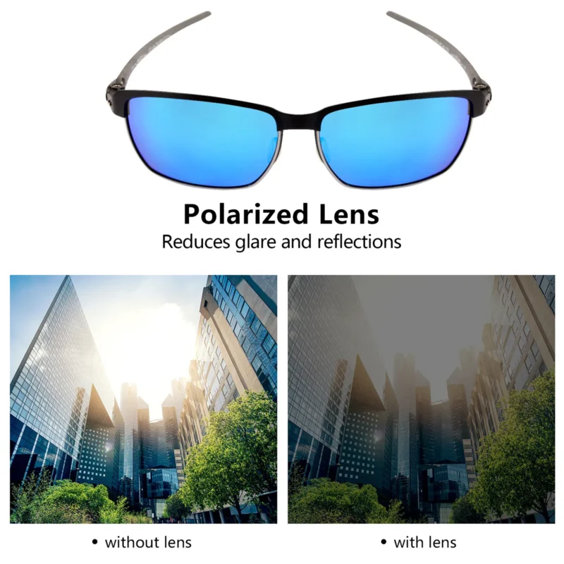 Polarized Replacement Lenses For Oakley Tinfoil Carbon OO6018 (Ice Blue Mirror) - Image 3