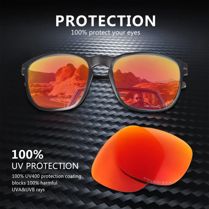 Replacement Polarized Lenses for Oakley Enduro OO9223 (Fire Red Mirror) - Image 3