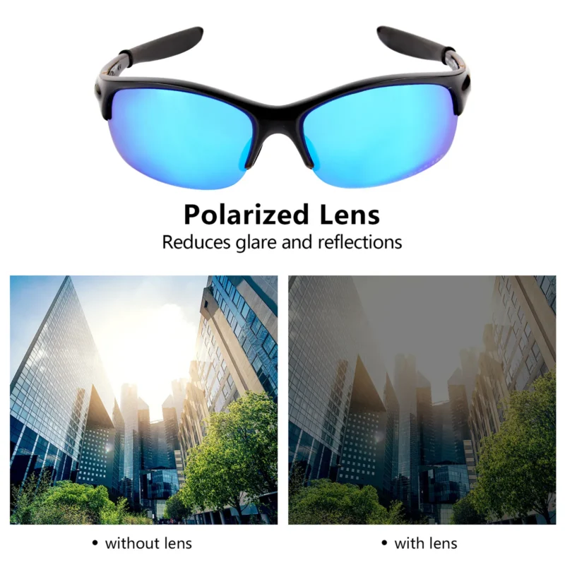 Polarized Replacement Lenses for Oakley Commit SQ (Ice Blue Coating) - Image 4