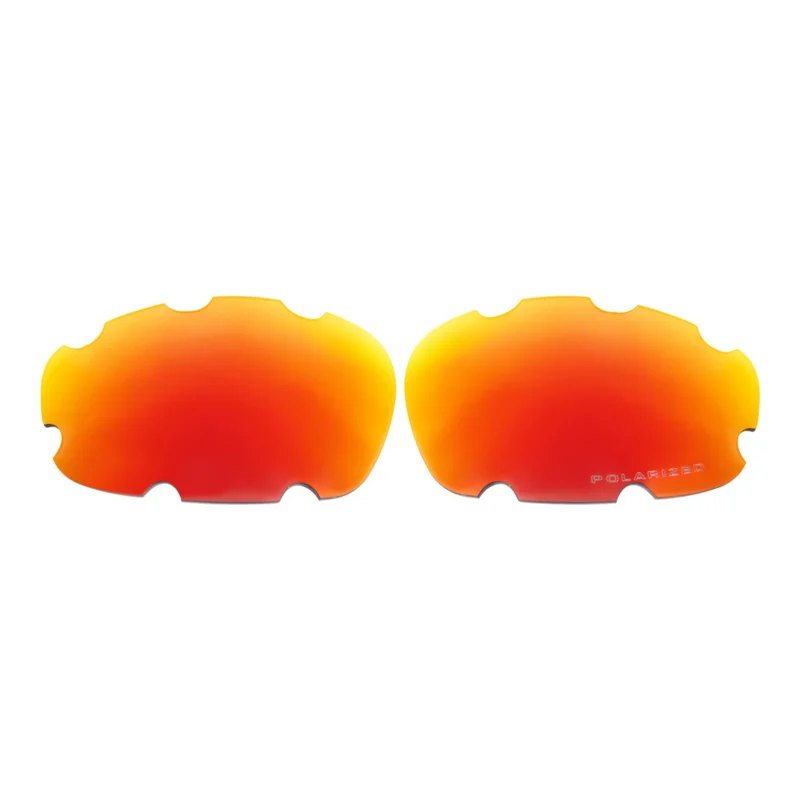 Replacement Polarized Vented Lenses for Oakley Split Jacket OO9099 (Fire Red Mirror)