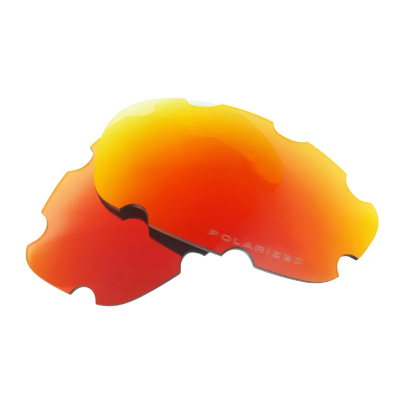 Replacement Polarized Vented Lenses for Oakley Split Jacket OO9099 (Fire Red Mirror) - Image 3