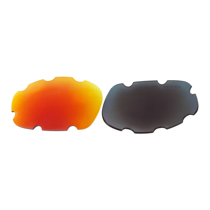 Replacement Polarized Vented Lenses for Oakley Split Jacket OO9099 (Fire Red Mirror) - Image 5