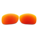 Replacement Polarized Lenses for Oakley Discreet  OO2012 (Fire Red Mirror)