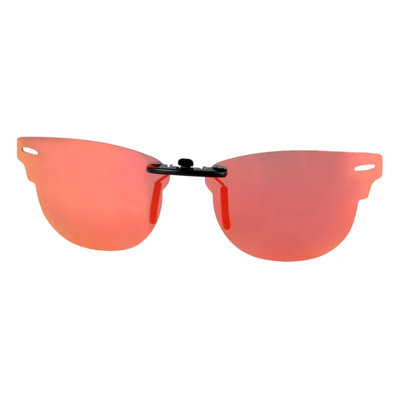 Custom Polarized Clip on Sunglasses For RayBan CLUBMASTER RB5154 49x21 (Fire Red) - Image 5