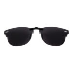 Custom Polarized Clip on Sunglasses For RayBan CLUBMASTER RB5154 49x21 (Black Color)