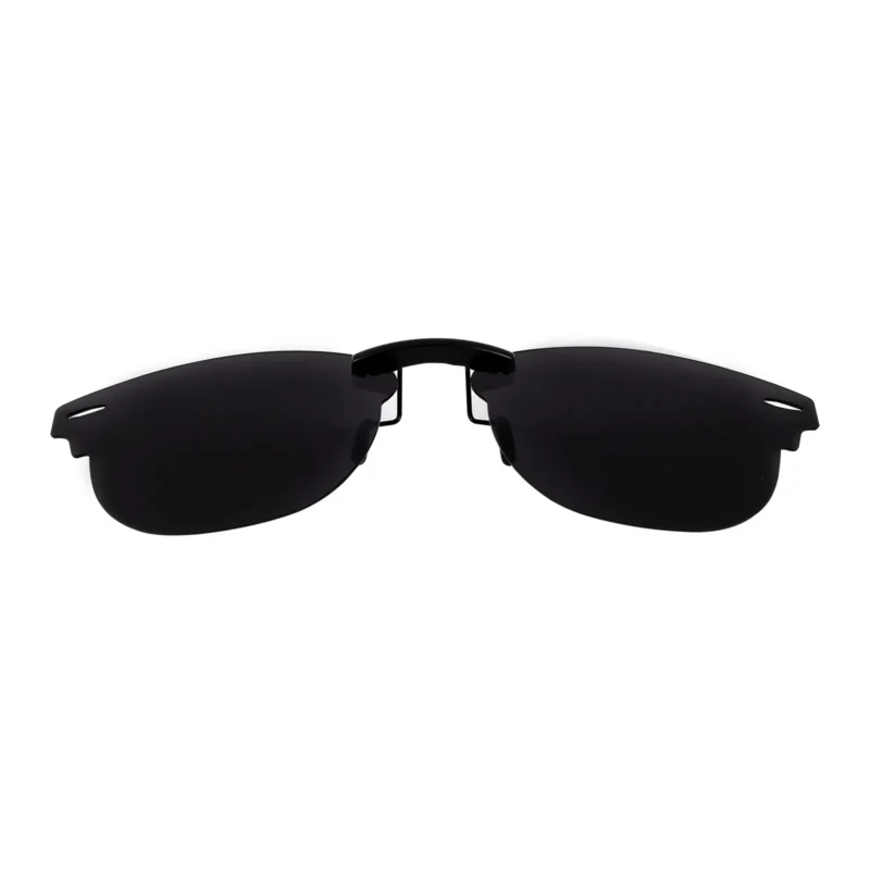 Custom Polarized Clip on Sunglasses For RayBan CLUBMASTER RB5154 49x21 (Black Color) - Image 2