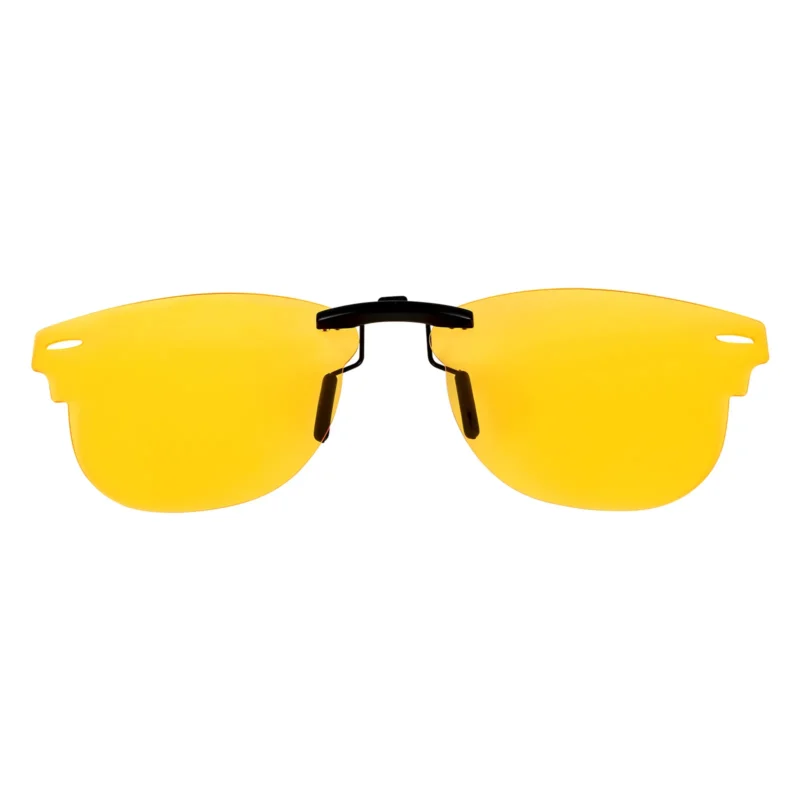 Custom Polarized Clip on Sunglasses For RayBan CLUBMASTER RB5154 49x21 (Yellow) - Night Vision