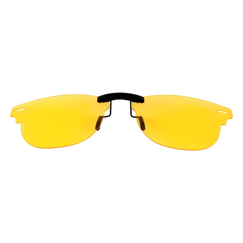 Custom Polarized Clip on Sunglasses For RayBan CLUBMASTER RB5154 49x21 (Yellow) - Night Vision - Image 2