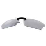 Custom Polarized Clip-On Replacement Sunglasses For Oakley CROSSLINK OX8027 (53mm) 53x17 (Silver Mirror)