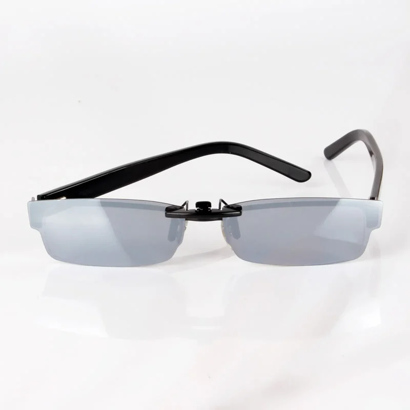 Custom Polarized Clip on Sunglasses For RayBan RB6182 53x17 (Silver Coating Mirror) - Image 4