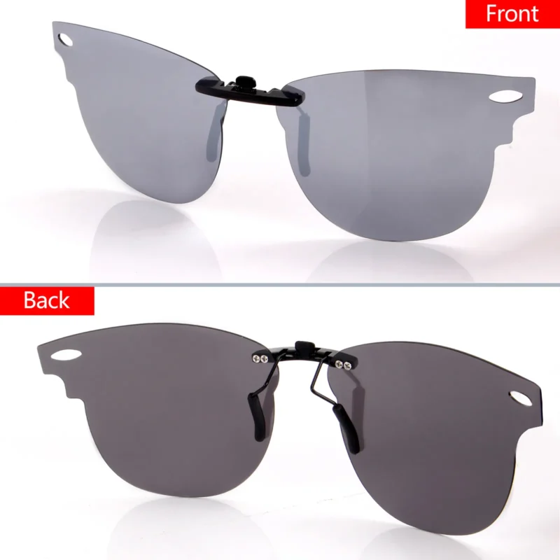 Custom Polarized Clip on Sunglasses For RayBan CLUBMASTER RB3016 (RX3016) 51x21 (Silver Mirror) - Image 4