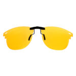 Custom Polarized Clip on Sunglasses For RayBan CLUBMASTER RB3016 (RX3016) 51x21 (Yellow) - Night Vision