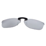 Custom Polarized Clip on Sunglasses For RayBan NEW WAYFARER RB5184 (RX5184) 50x18 (Silver)