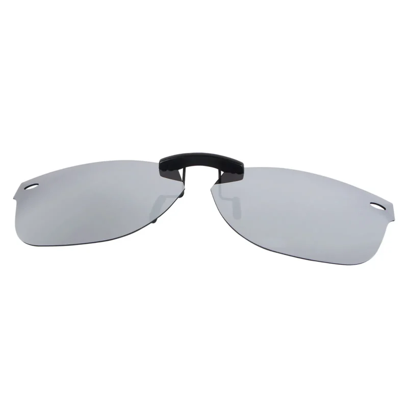 Custom Polarized Clip on Sunglasses For RayBan NEW WAYFARER RB5184 (RX5184) 50x18 (Silver)