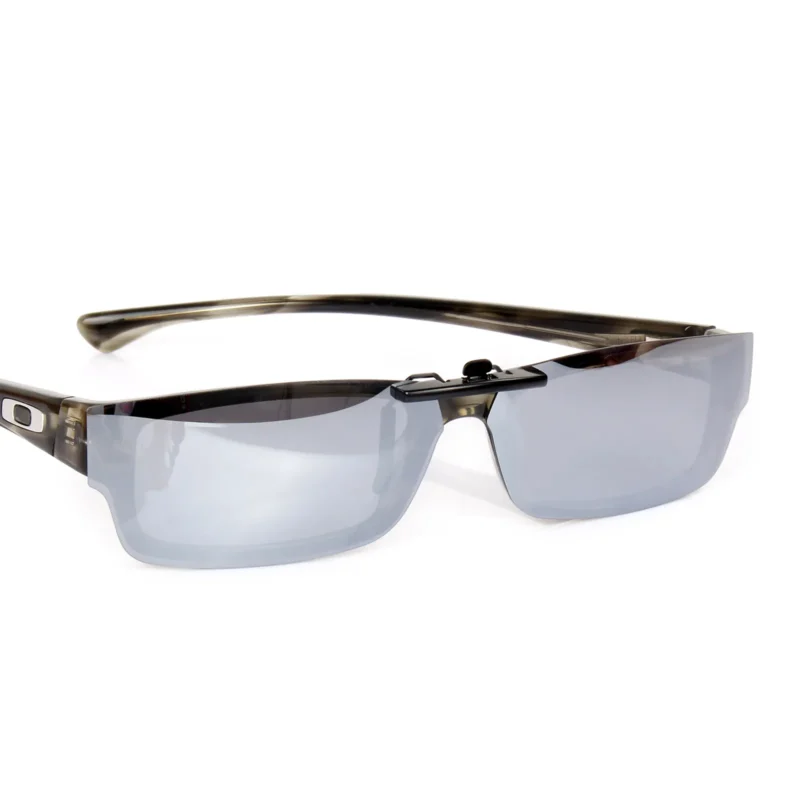 Custom Polarized Clip on Replacement Sunglasses For Oakley SERVO (51mm) OX1066 1066 51x18 (Silver Color) - Image 2