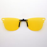 Custom Polarized Clip on Sunglasses For RayBan CLUBMASTER RB5154 (RX5154) 51x21 (Amber Yellow Color)