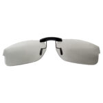 Custom Photochromic 10-20% Polarized Clip On Sunglasses For RayBan RB5245 (RX5245) 52x17 (Adapt Grey)