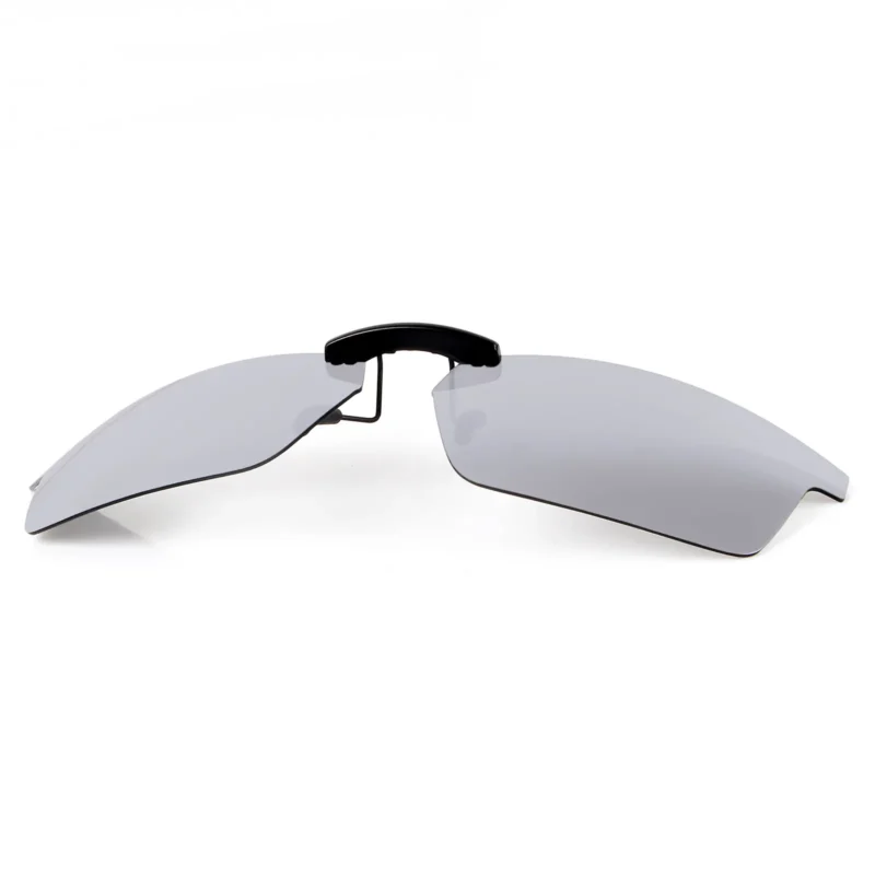 Custom Polarized Clip On Replacement Sunglasses For Oakley Pitchman OX8050 (53mm) 53-18-140 (Silver Color) - Image 5