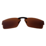 Custom Polarized  Clip-On Replacement Sunglasses For Oakley Airdrop (53) OX8046 53-18-143 (Bronze Brown)