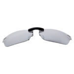 Custom Polarized Clip On Sunglasses For RayBan RB5150 (50 mm) 50-19-135 50x19 (Silver Color)