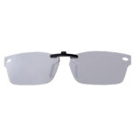 Custom Polarized Clip On Sunglasses For RayBan RB5206 (52mm) 52-18-140 52x18 (Silver Color)