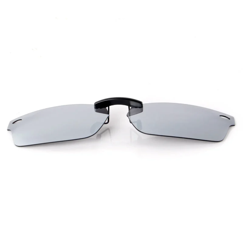 Custom Polarized Clip On Sunglasses For RayBan RB5206 (52mm) 52-18-140 52x18 (Silver Color) - Image 2