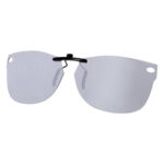 Custom Polarized Clip On Sunglasses 54-18-145 For RayBan Wayfarer RB5184 (54mm) (Silver Color)