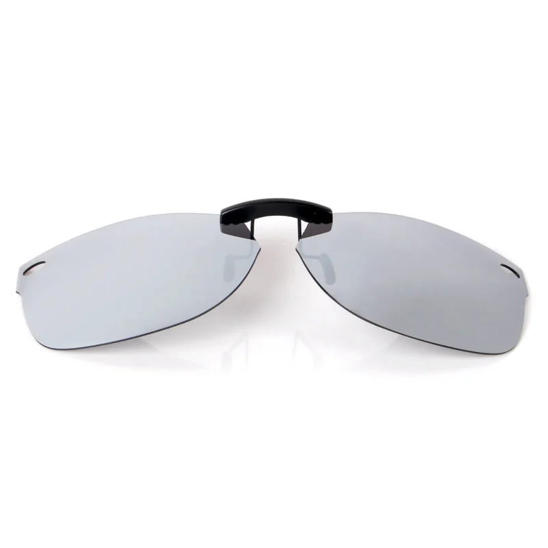 Custom Polarized Clip On Sunglasses 54-18-145 For RayBan Wayfarer RB5184 (54mm) (Silver Color) - Image 3