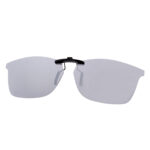 Custom Polarized Clip On Sunglasses For RayBan RB7047 (54mm) 54-17-140 54x17 (Silver Color)