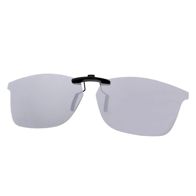 Custom Polarized Clip On Sunglasses For RayBan RB7047 (54mm) 54-17-140 54x17 (Silver Color)