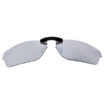 Custom Polarized  Clip-On Replacement Sunglasses For Oakley Marshall OX8034 (51mm) 51-17-143 (Silver Mirror)