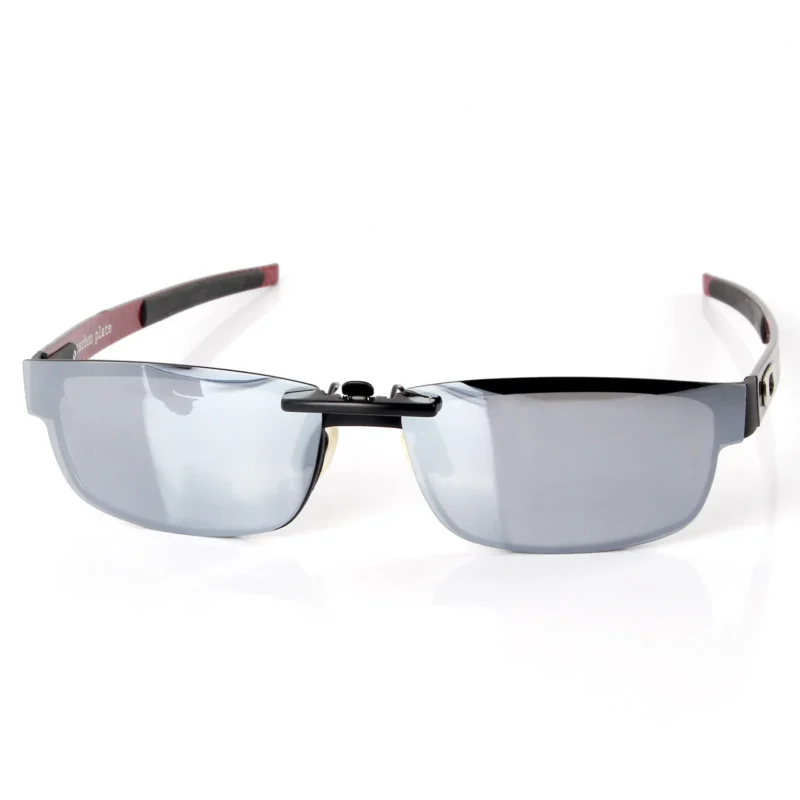 Custom Polarized Clip on Replacement Sunglasses For Oakley CARBON PLATE (53mm) OX5079 53x18 (Silver) - Image 3