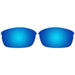 Replacement Polarized Lenses for Oakley Flak Jacket (Asian Fit) (Ice Blue Mirror)