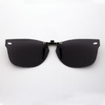 Custom Polarized Clip on Sunglasses For RayBan NEW WAYFARER RB5184 (RX5184) 50x18 (Black)