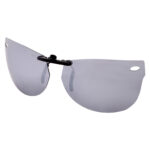 Custom Polarized Clip on Sunglasses For RayBan WAYFARER RB5184 (RX5184) 52-18-145 (Silver)