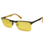 Custom Polarized Clip On Sunglasses For RayBan RB8411 (RX8411) 54-17-140 54x17 (Yellow) - Night Vision