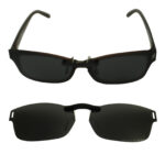 Custom Polarized  Clip On Replacement Sunglasses For Oakley Impulsive 52 OX1129 52x17 (Black)